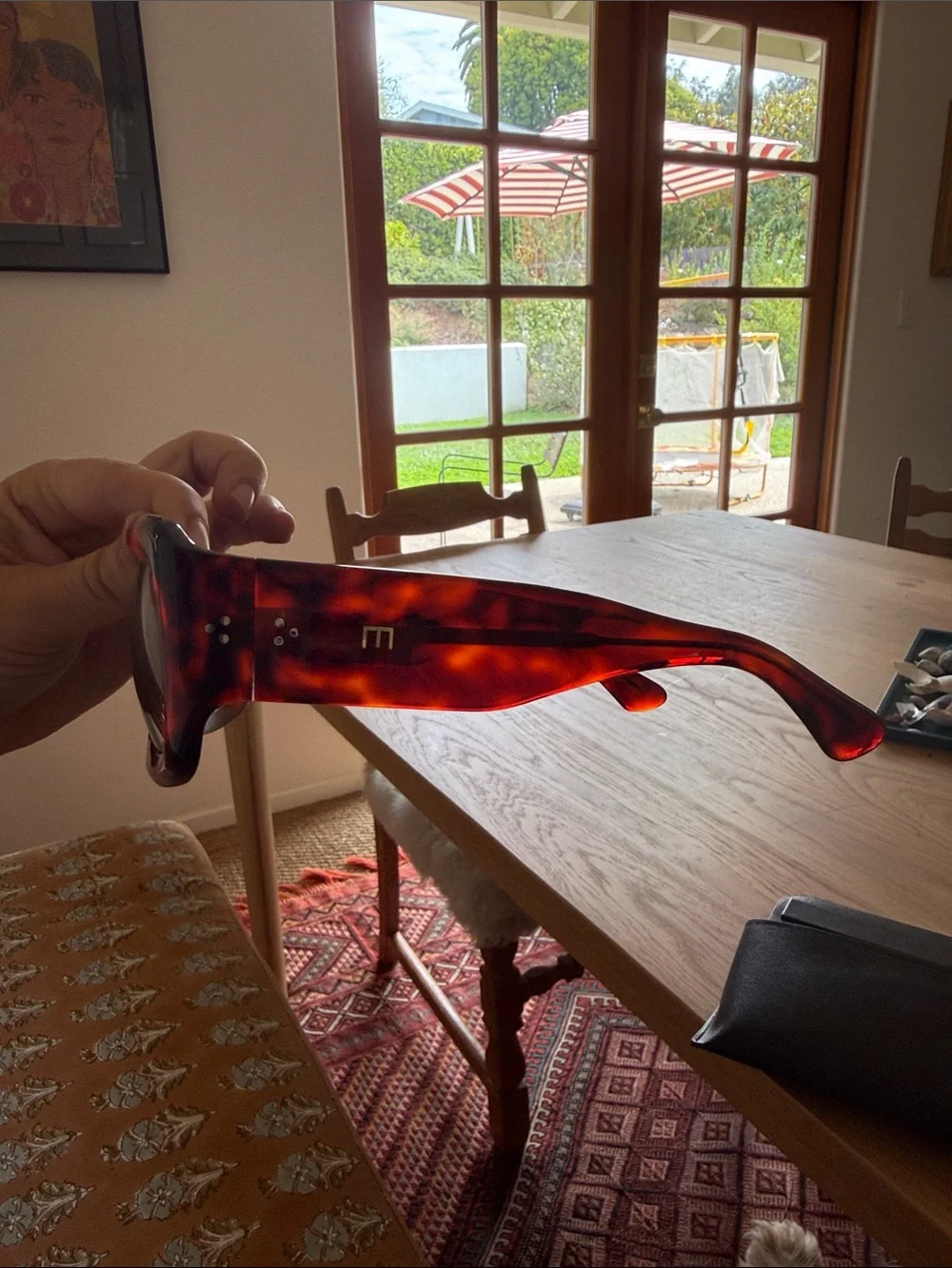 Red Tortoiseshell Square Women's Sunglasses